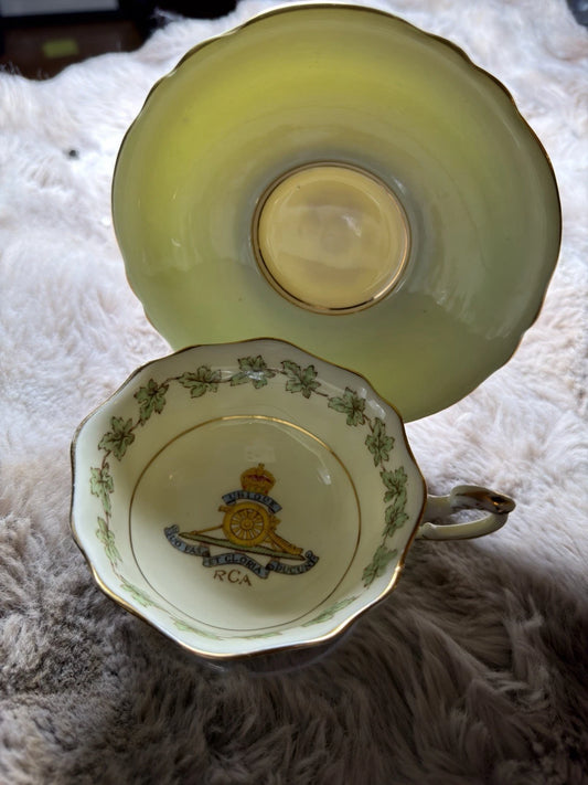 Royal Warrant Paragon Patriotic Series - Mint Green Teacup & Saucer - Pings