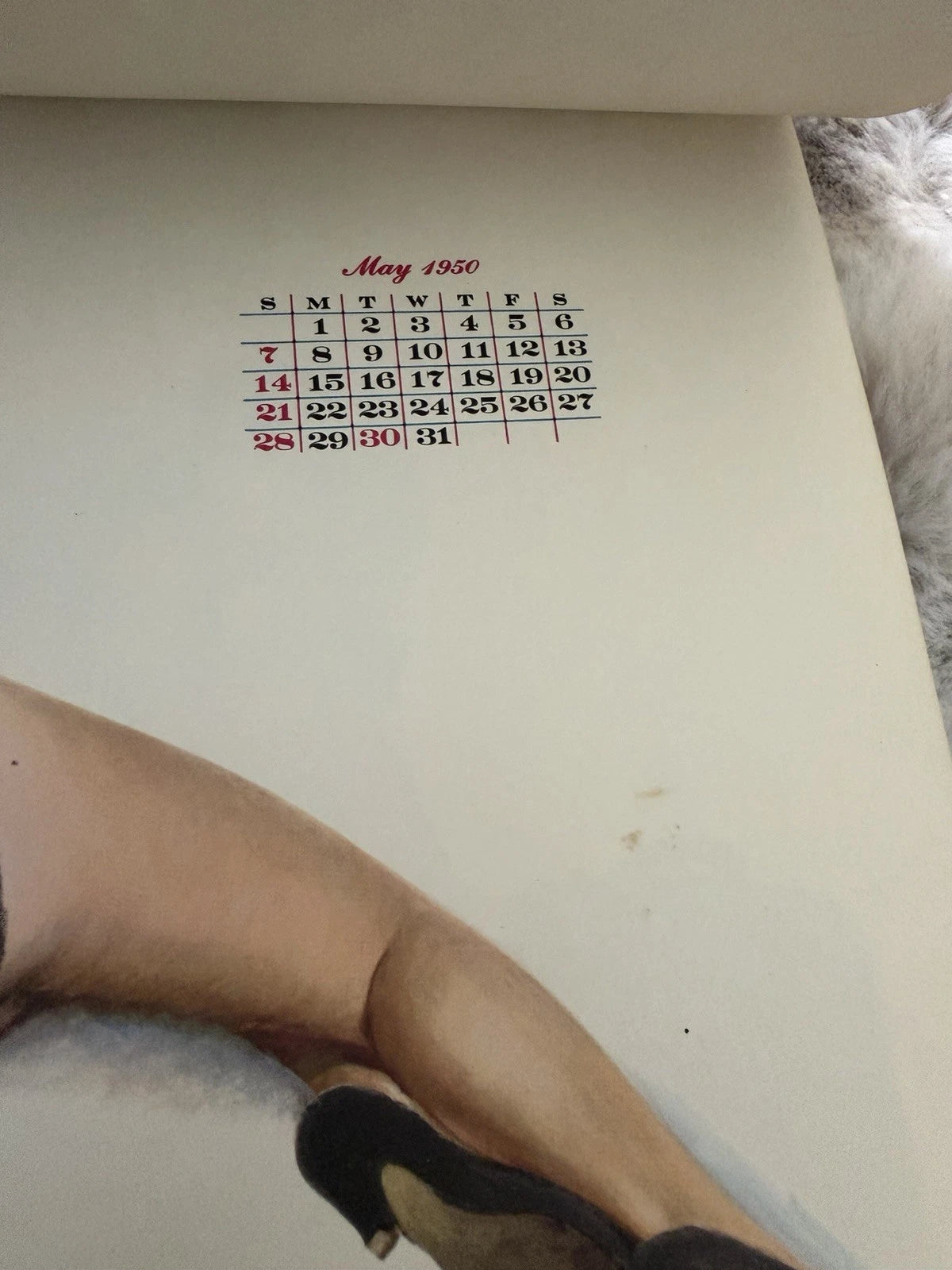 Complete 1950 Pin-Up Calendar – Al Moore Artwork