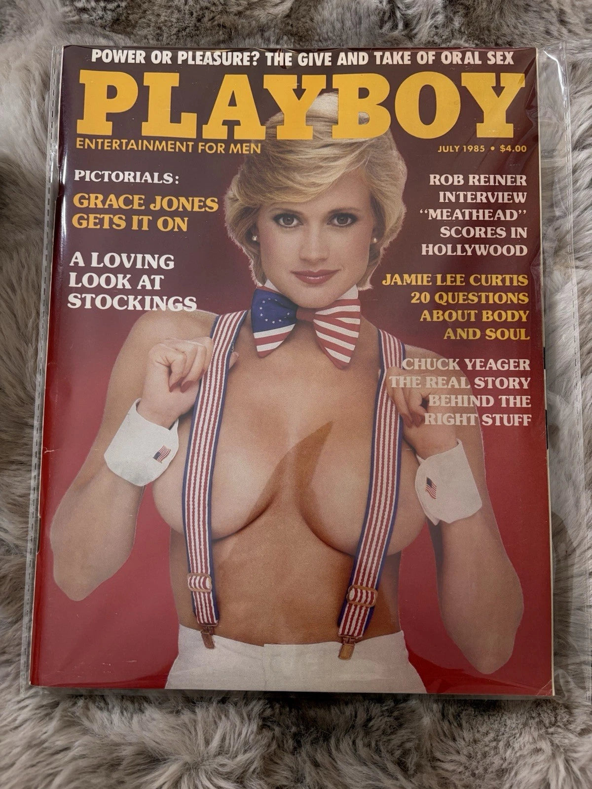 PLAYBOY MAGAZINE - JULY 1985 - GRACE JONES