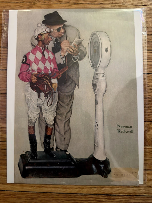 Norman Rockwell Illustrated Magazine Print – Jockey & Bookmaker