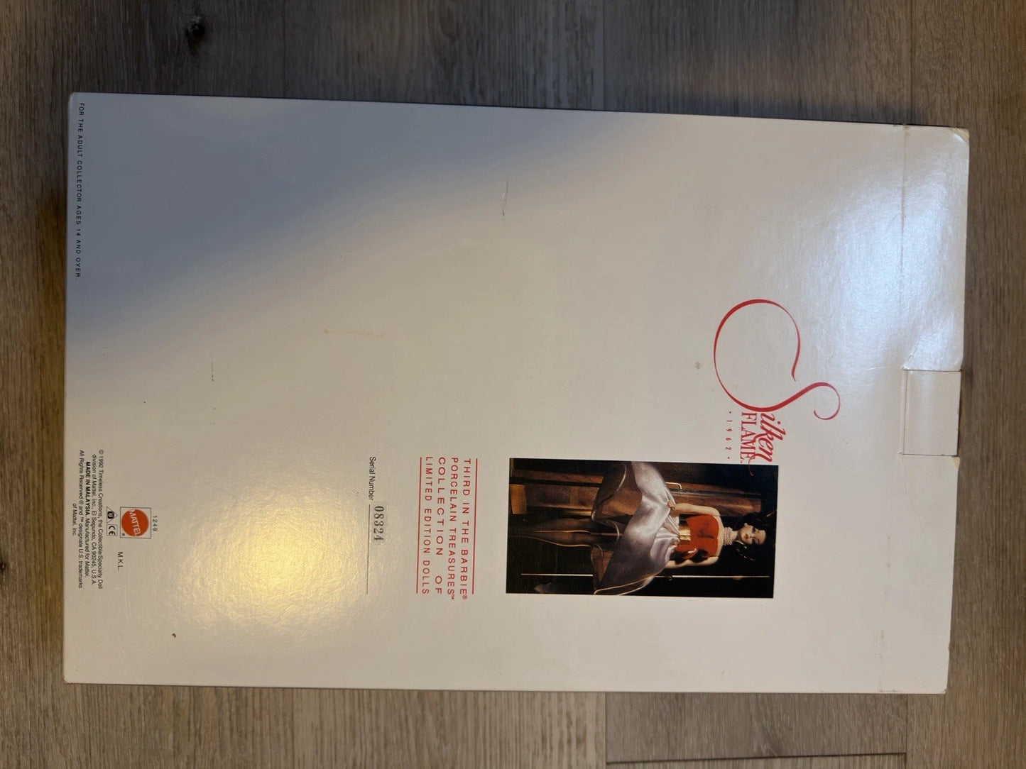 Silken Flame Porcelain Barbie 1962 , NIB, Third in A Series, Limited Edition MC
