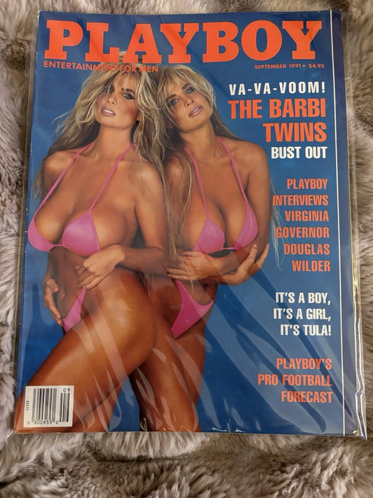 Playboy September 1991, Barbi Twins, Governor Douglas Wilder, Football Forecast