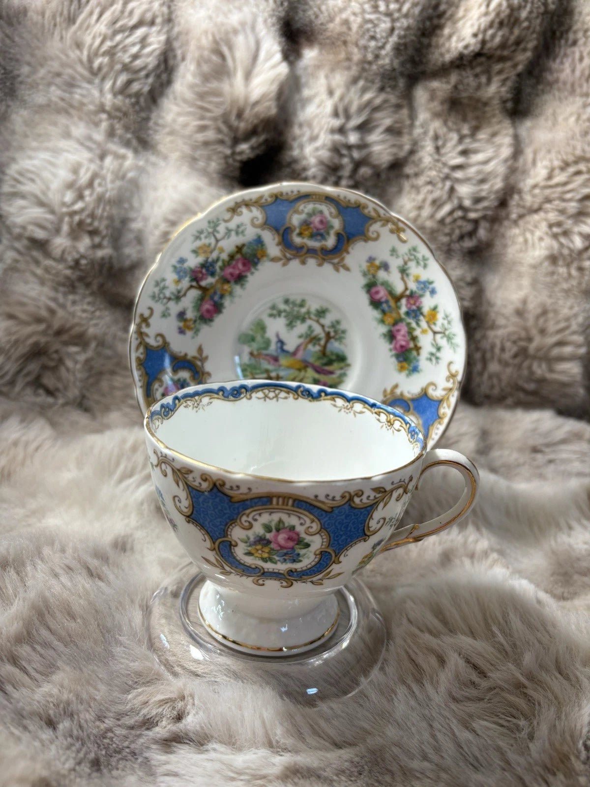 Vintage Foley China “Broadway” Bone China Tea Cup & Saucer - Pings