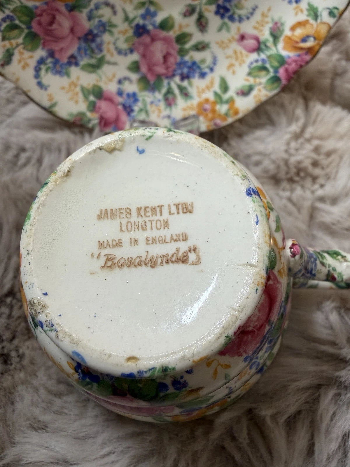Vintage James Kent Ltd Longton Rosalynde English Rose Chintz - Pings