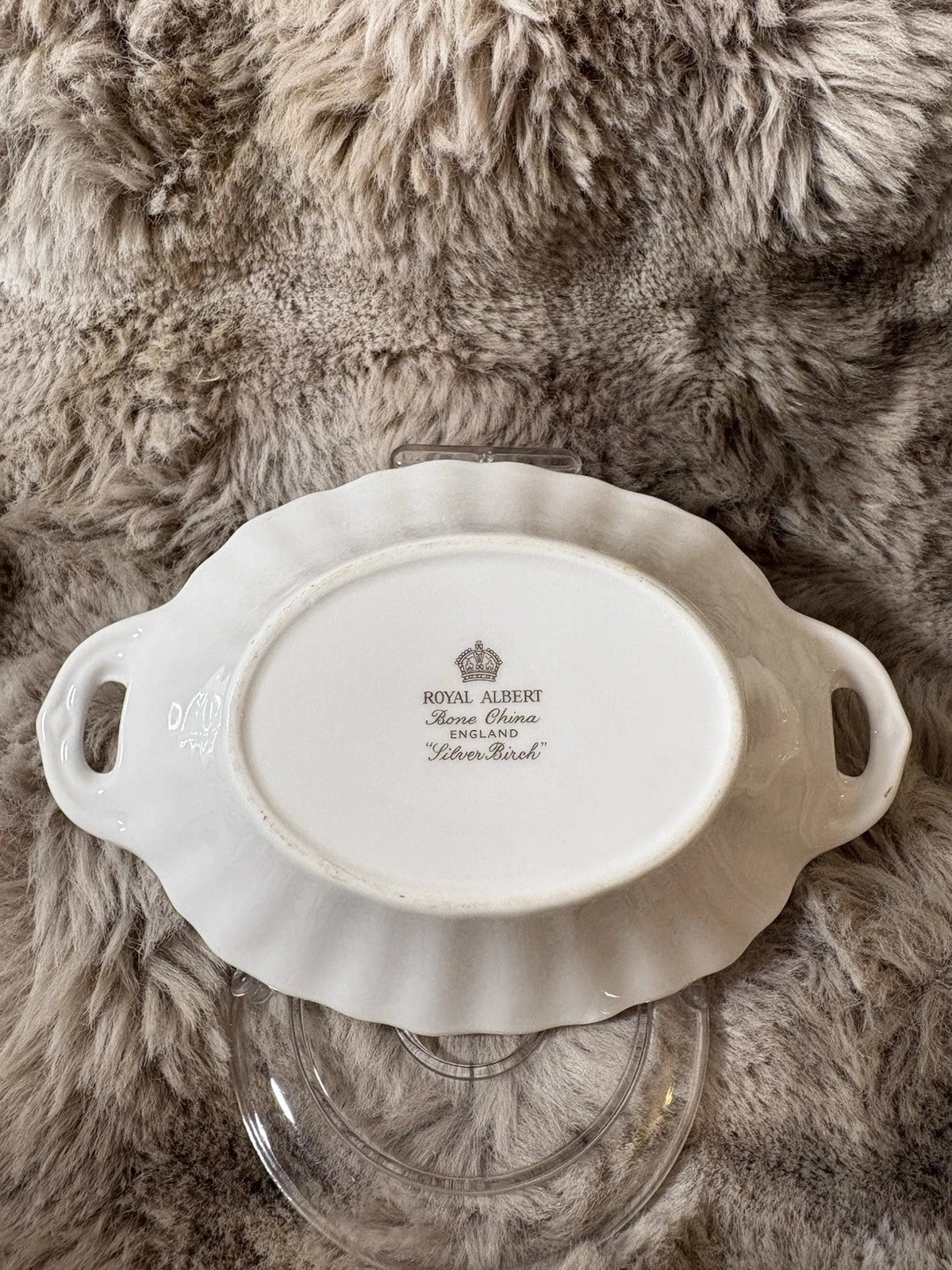 Royal Albert Silver Birch Relish Dish – Bone China – England