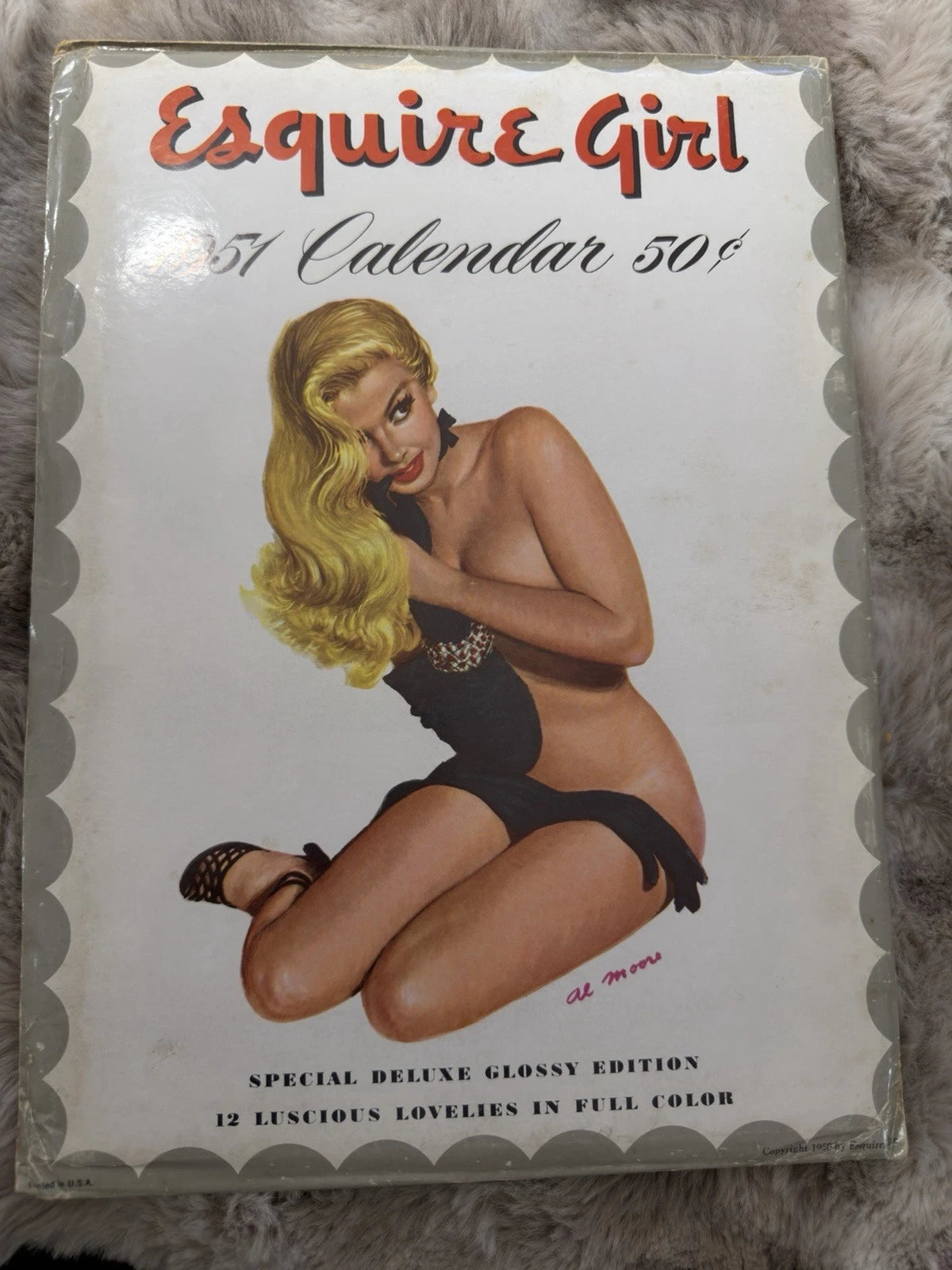 Original 1951 Esquire Girl Calendar – Al Moore Pin-Ups