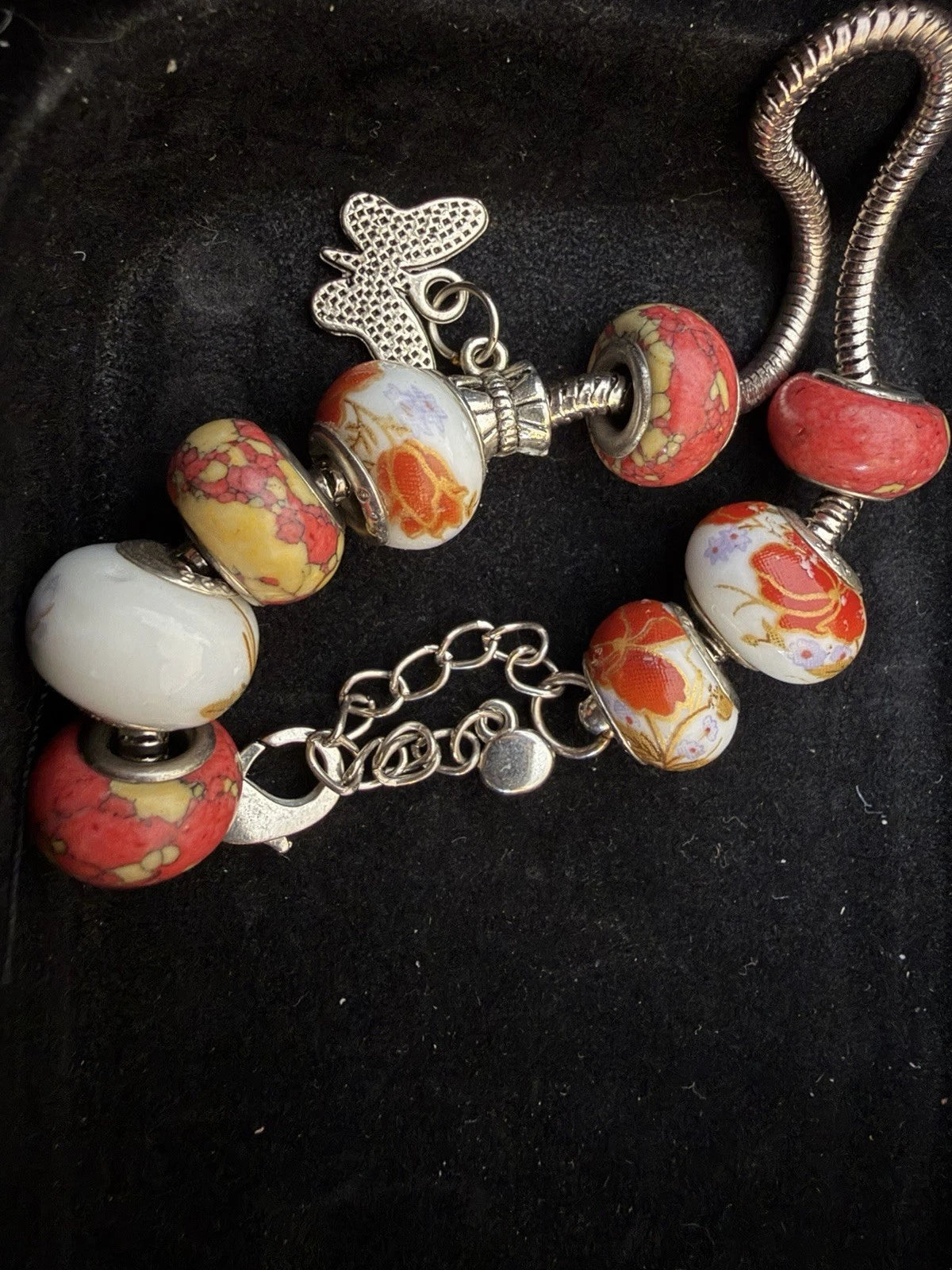 Vintage Charm Bracelet w Charms & Sterling Silver Accents – 21.5g