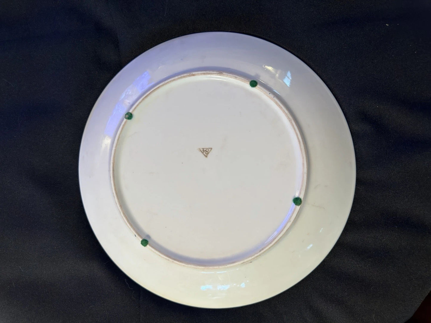 Antique Japanese Imari Charger Plate Hand Painted Meiji Floral Phoenix 10.5”
