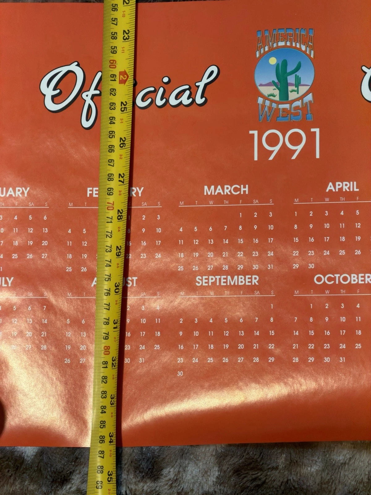 Vintage Pin up Poster - 1991 Calendar - West Girls