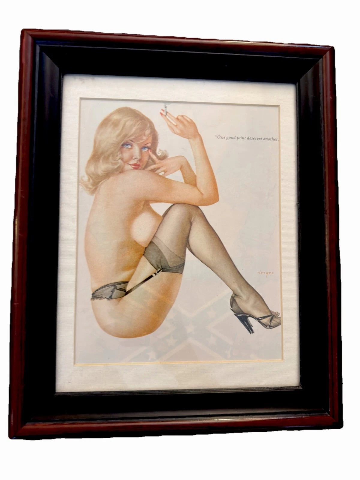 Original Alberto Vargas “Vargas Girl” illustration page taken from Playboy