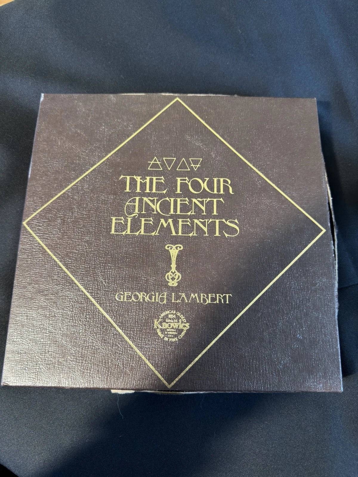 Knowles “Earth” Plate Georgia Lambert 1984 Four Ancient Elements