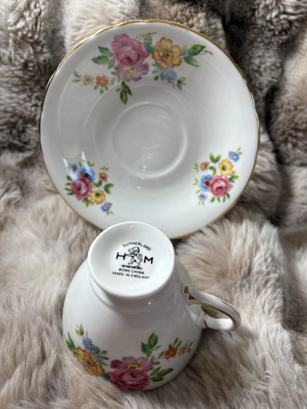 Sutherland H.M. Bone China Tea Cup & Saucer - Pings