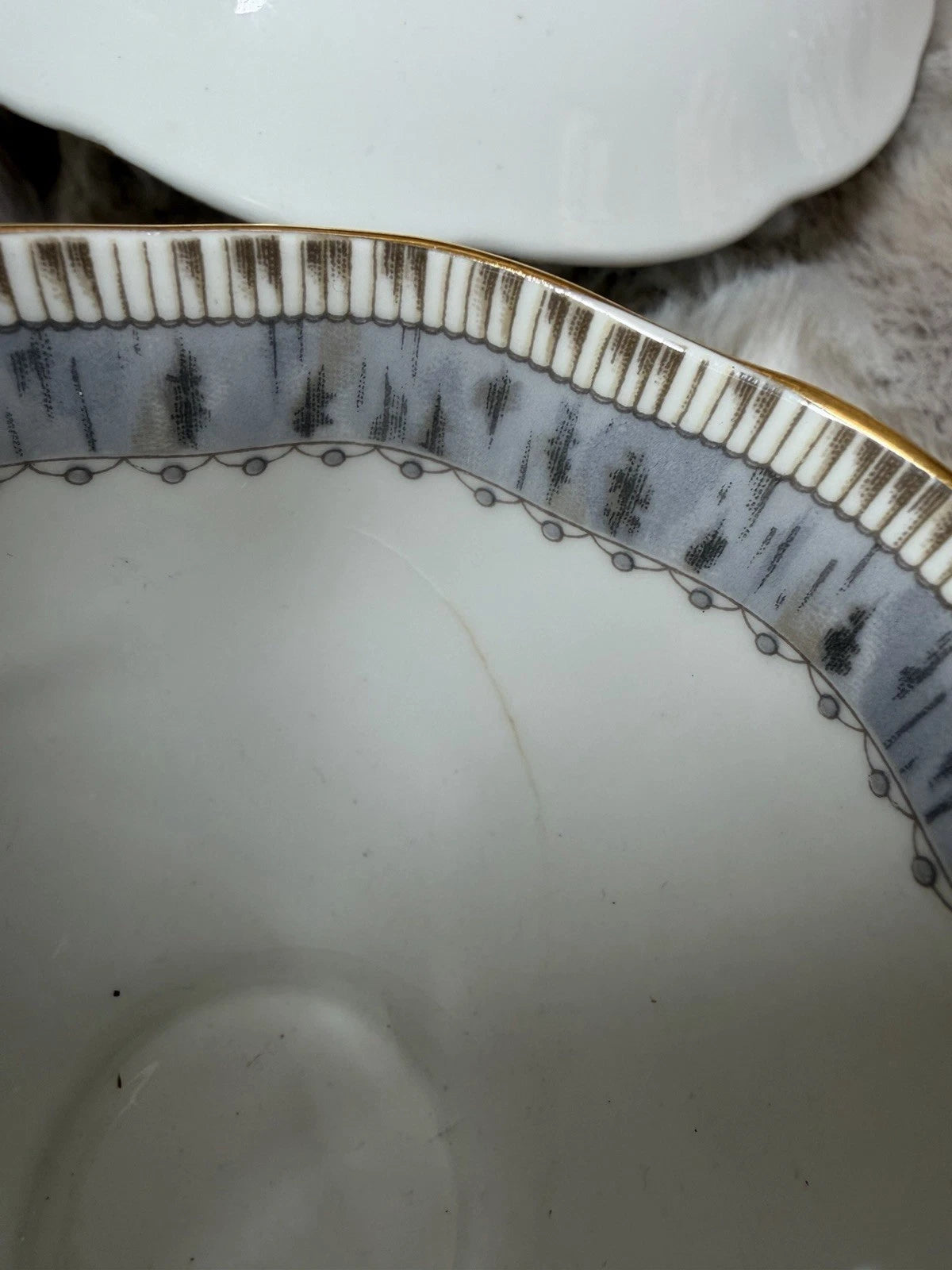 Beautiful Royal Albert Silver Birch Tea Cup & Saucer Bone China England Vintage