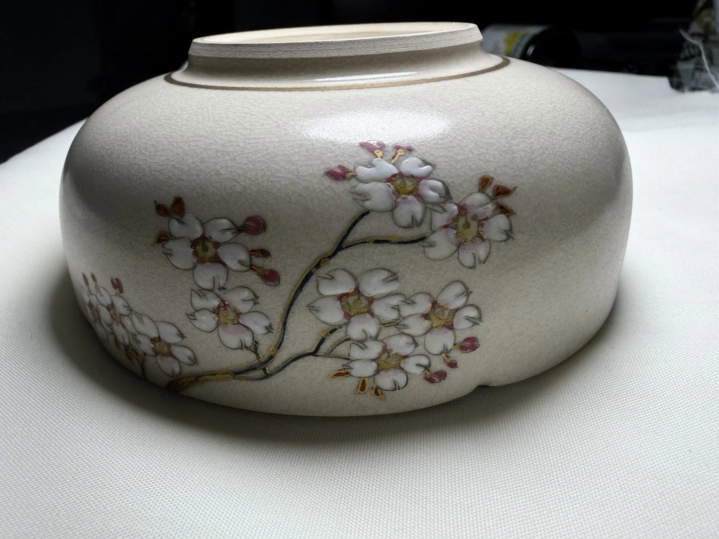 Antique Signed Hand Painted Japanese Koshida Bowl c.1920–1930 Gilt Enamel