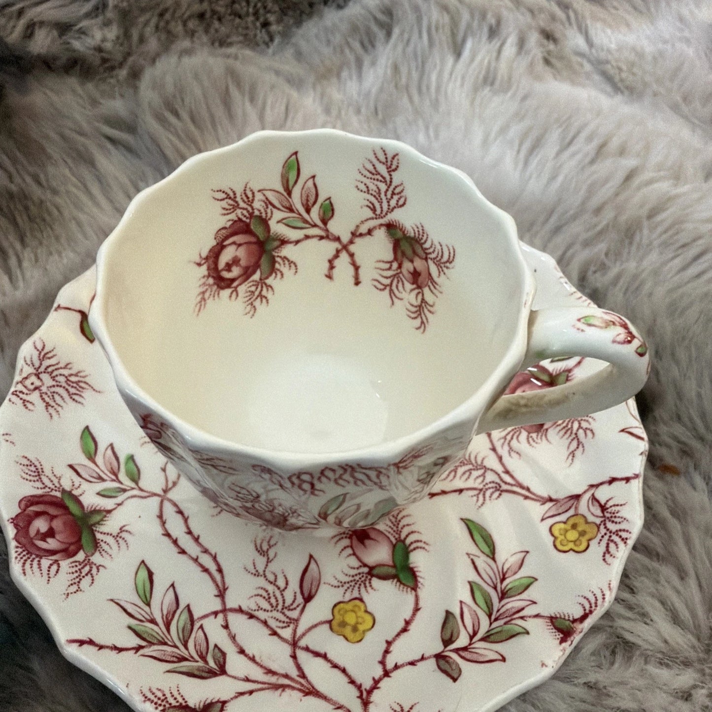 Copeland Spode “Rosebud Chintz” Demi Cup & Saucer Sets x2 - Pings