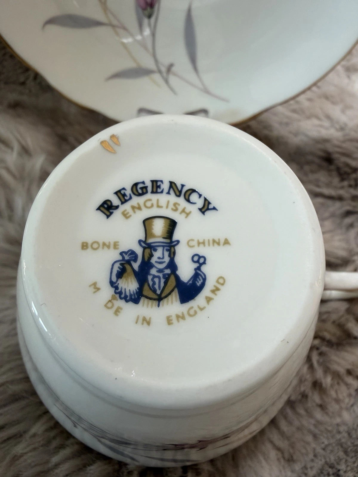 Regency tea cup and saucer - Pings