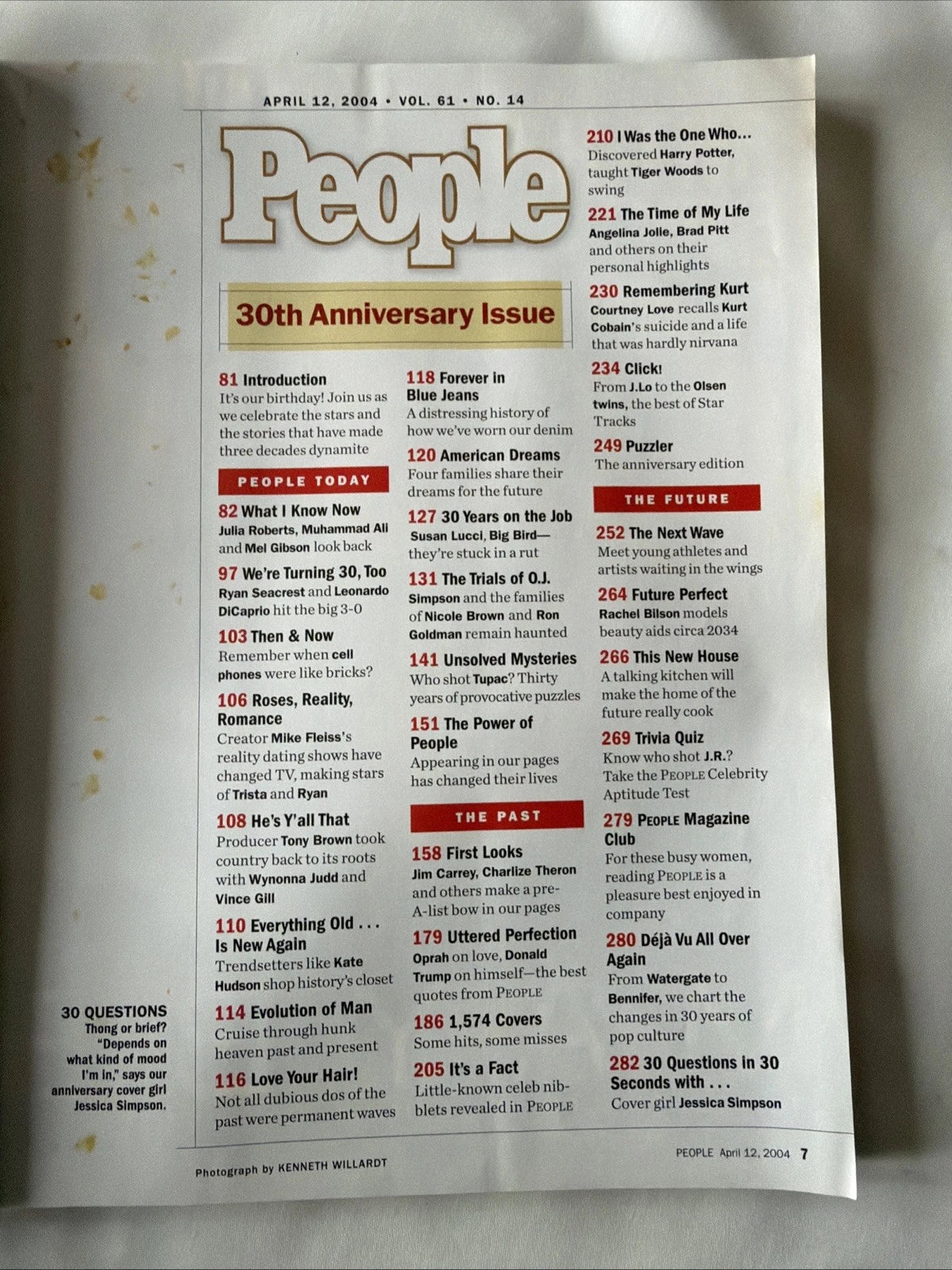 People Magazine 2004 30th Anniversary