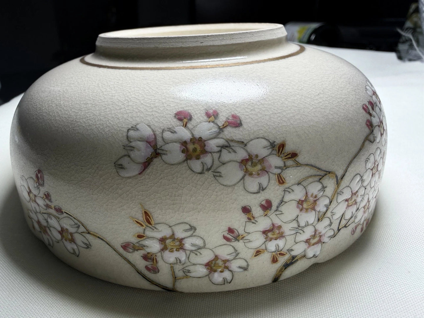 Antique Signed Hand Painted Japanese Koshida Bowl c.1920–1930 Gilt Enamel