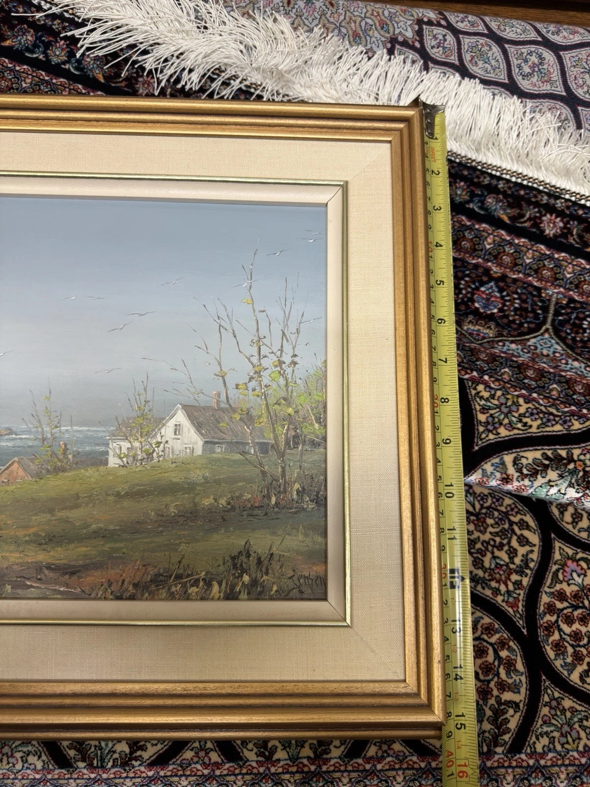 Ben Jensen Original Oil Painting – Coastal Landscape – Framed – Signed