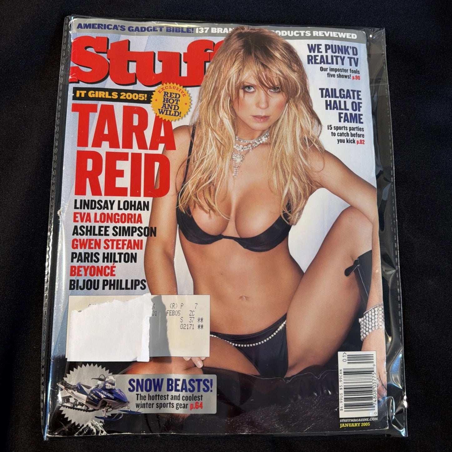Stuff Magazine January 2005 Tera Reid Lindsay Lohan Paris Hilton EX