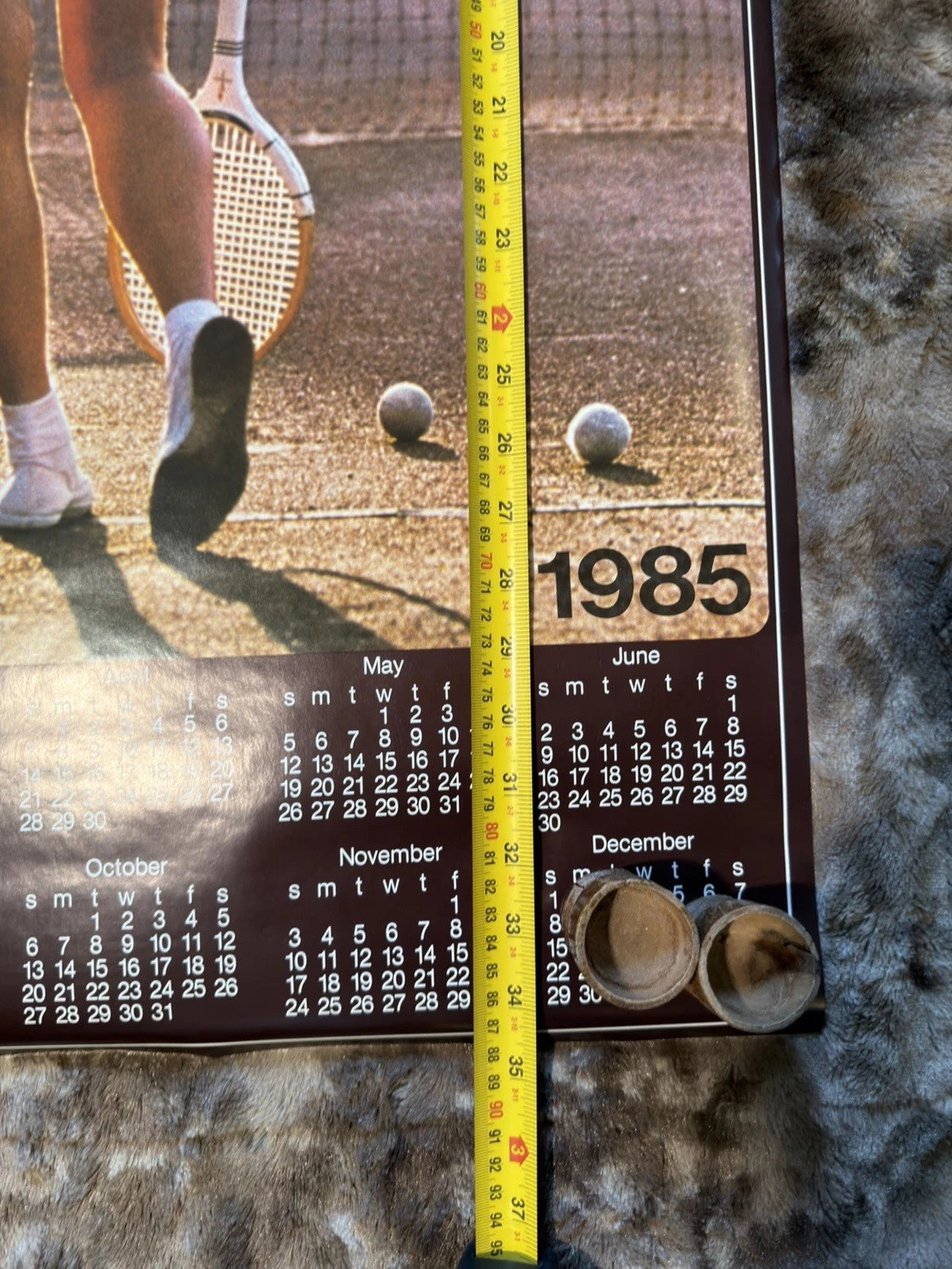 Vintage Iconic Tennis Girl Calendar - 1985