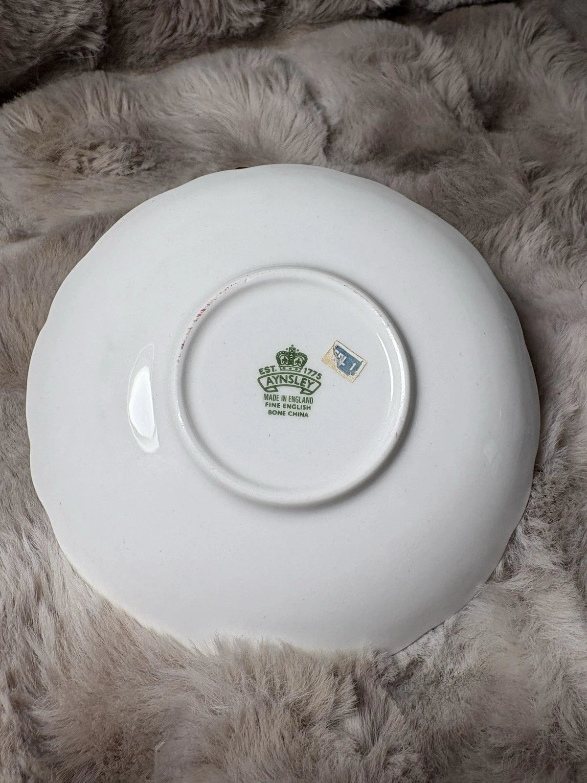 Aynsley Fine English Bone China Saucer – Floral Pattern - English