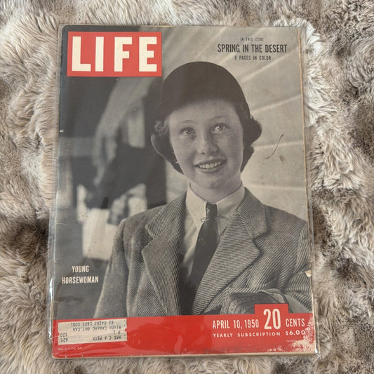 Life April 10 1950 Young Horsewoman