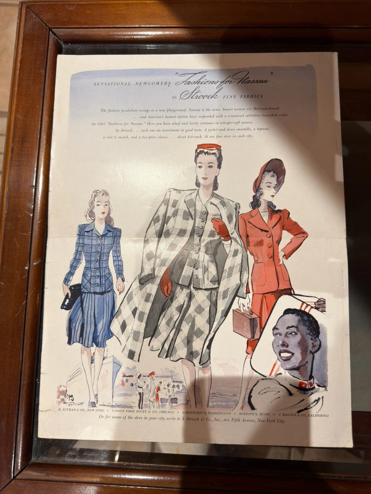 Vintage Vogue Magazine Cover – January 1941 – WWII Era