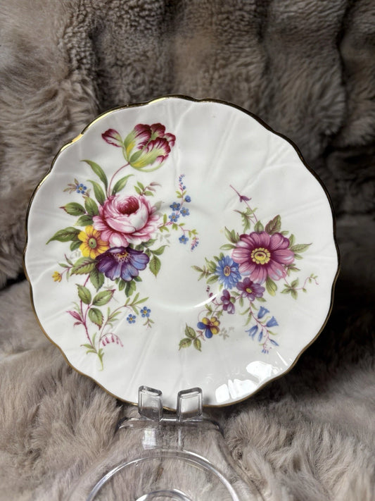 Aynsley Fine English Bone China Saucer – Floral Pattern - English