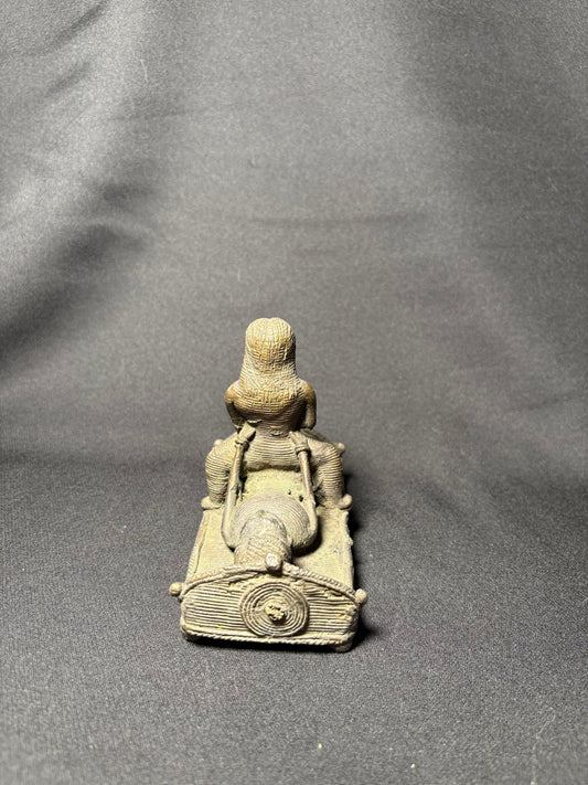 Handcrafted Dhokra Brass Tribal Sculpture - Traditional Indian Lost-Wax Art