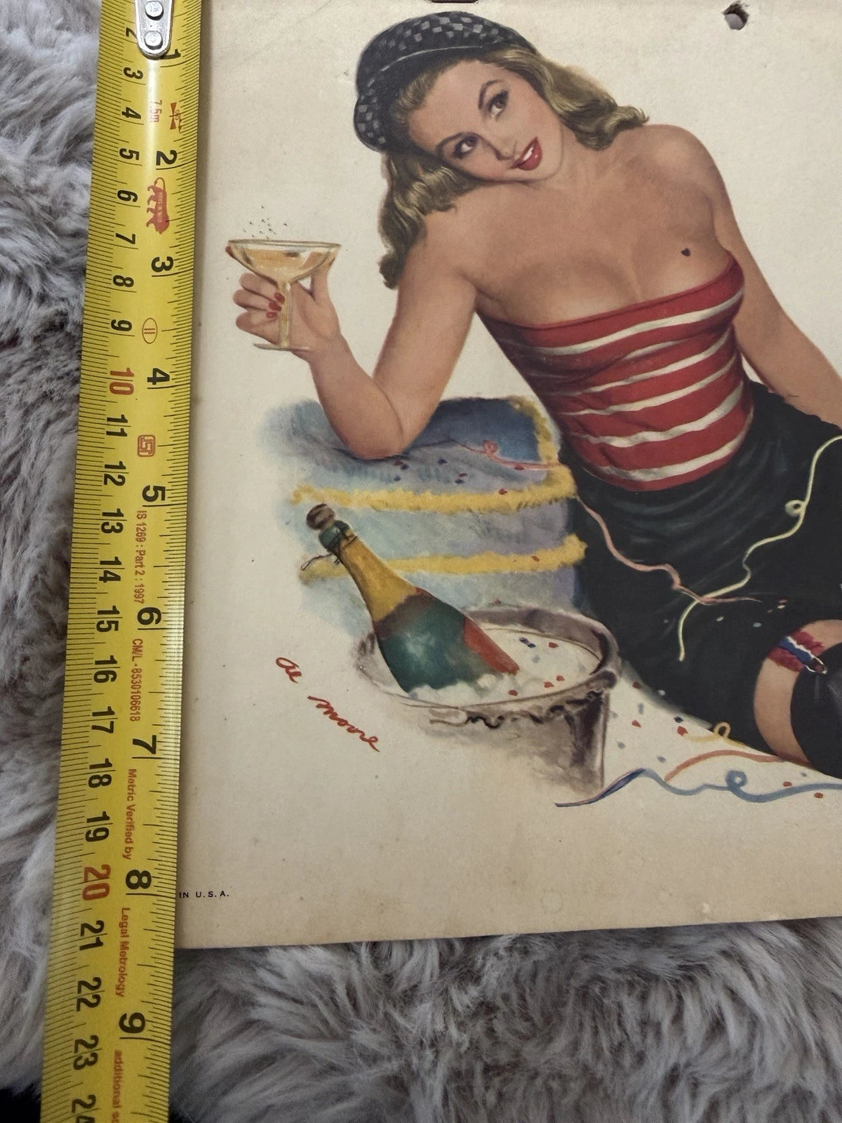 Complete 1950 Pin-Up Calendar – Al Moore Artwork