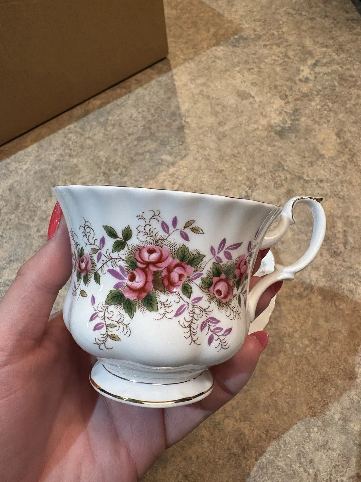 Royal Albert “Lavender Rose” Teacup & Saucer Set