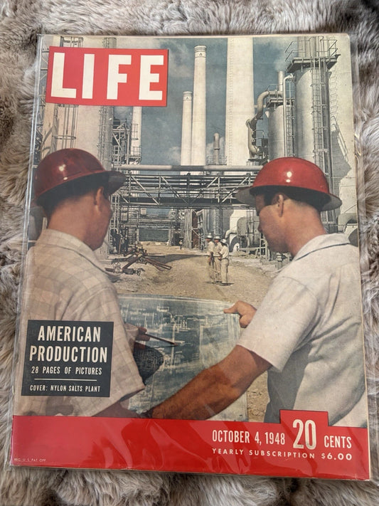 LIFE Magazine Oct 4 1948 | American Production | Nylon Salts Plant