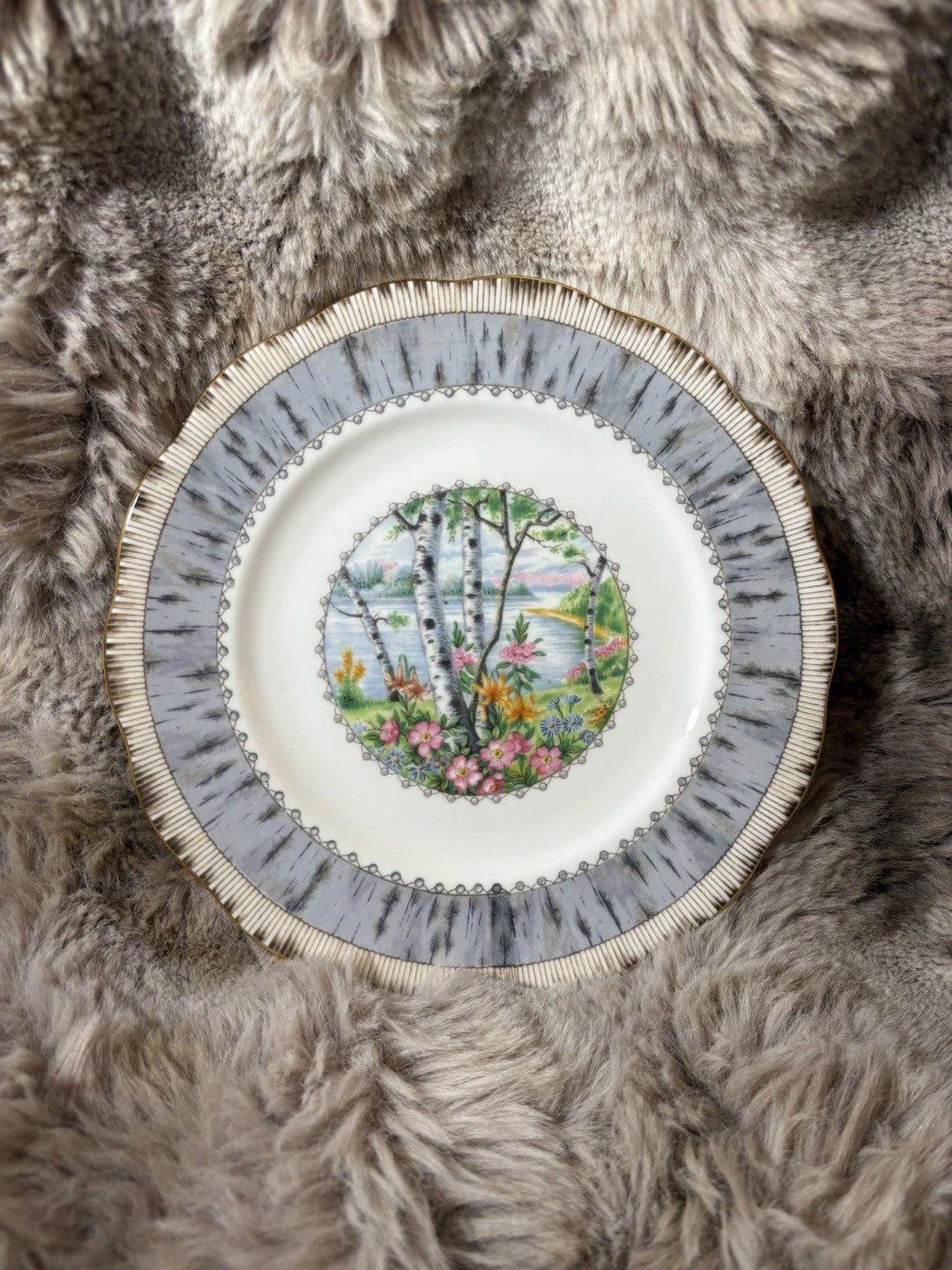 Royal Albert Silver Birch 6.25” Bread & Butter/Dessert Plate– Bone China England