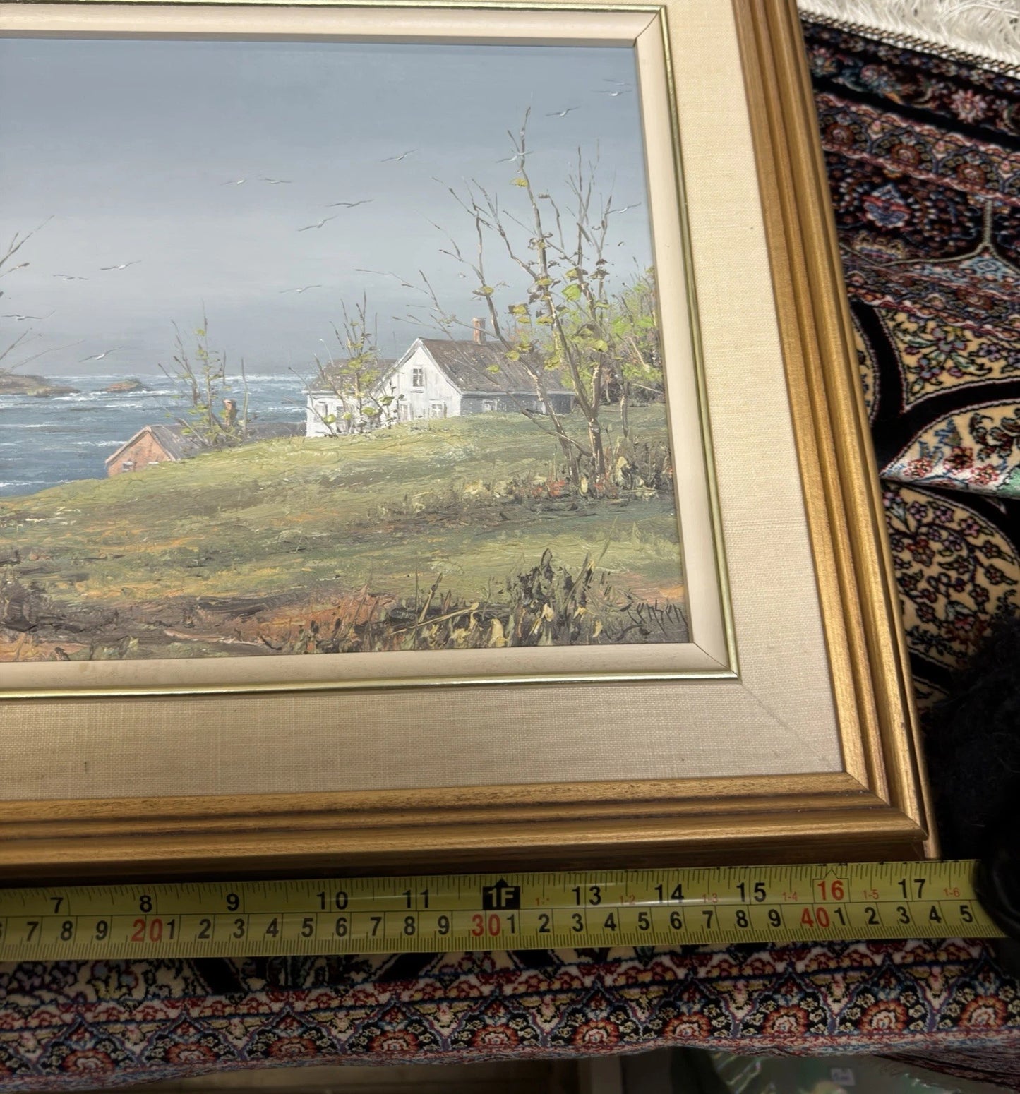 Ben Jensen Original Oil Painting – Coastal Landscape – Framed – Signed