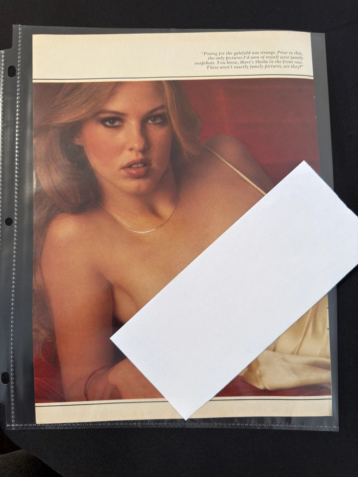 Vintage 1970s Playboy Sheila Mullen 4-Page Photo Article Lot Wall Art