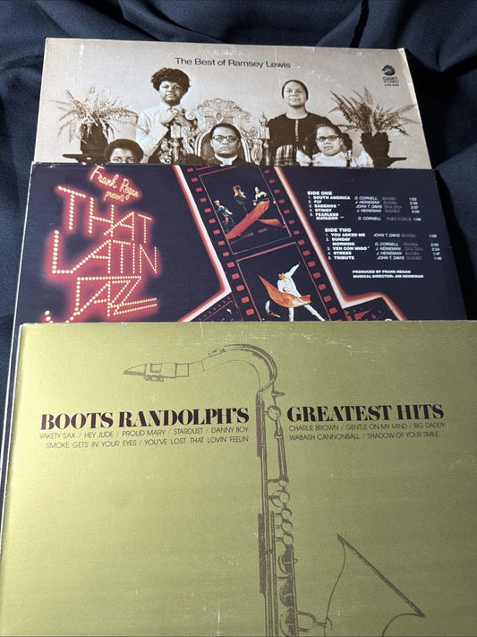 Vintage Jazz Vinyl Lot – Ramsey Lewis, Latin Jazz, Boots Randolph (3 LPs)