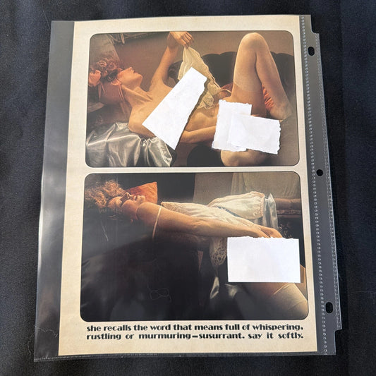 Vintage Playboy Magazine Single Page Glamour Lingerie Photo Art Clipping