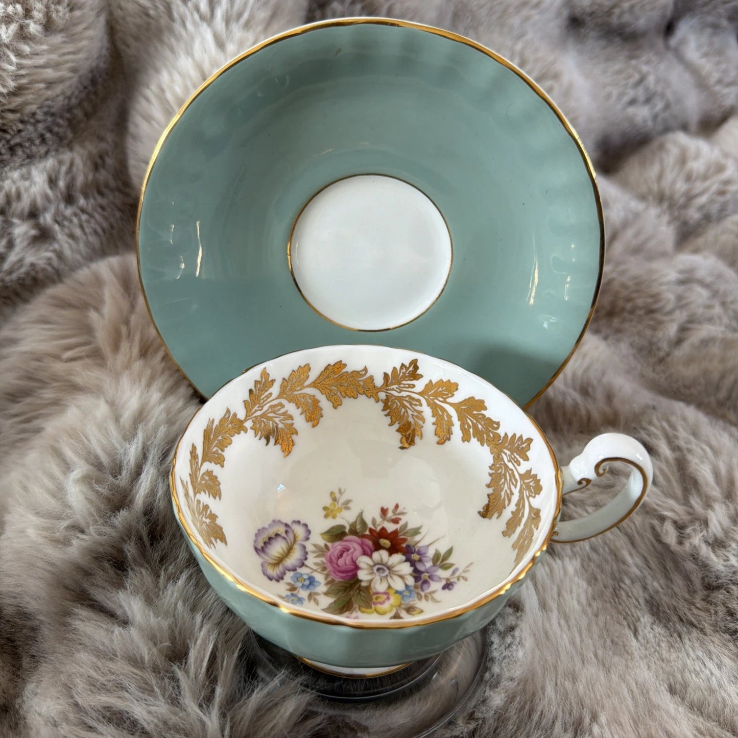 Aynsley tea cup and saucer - Pings With sticker
