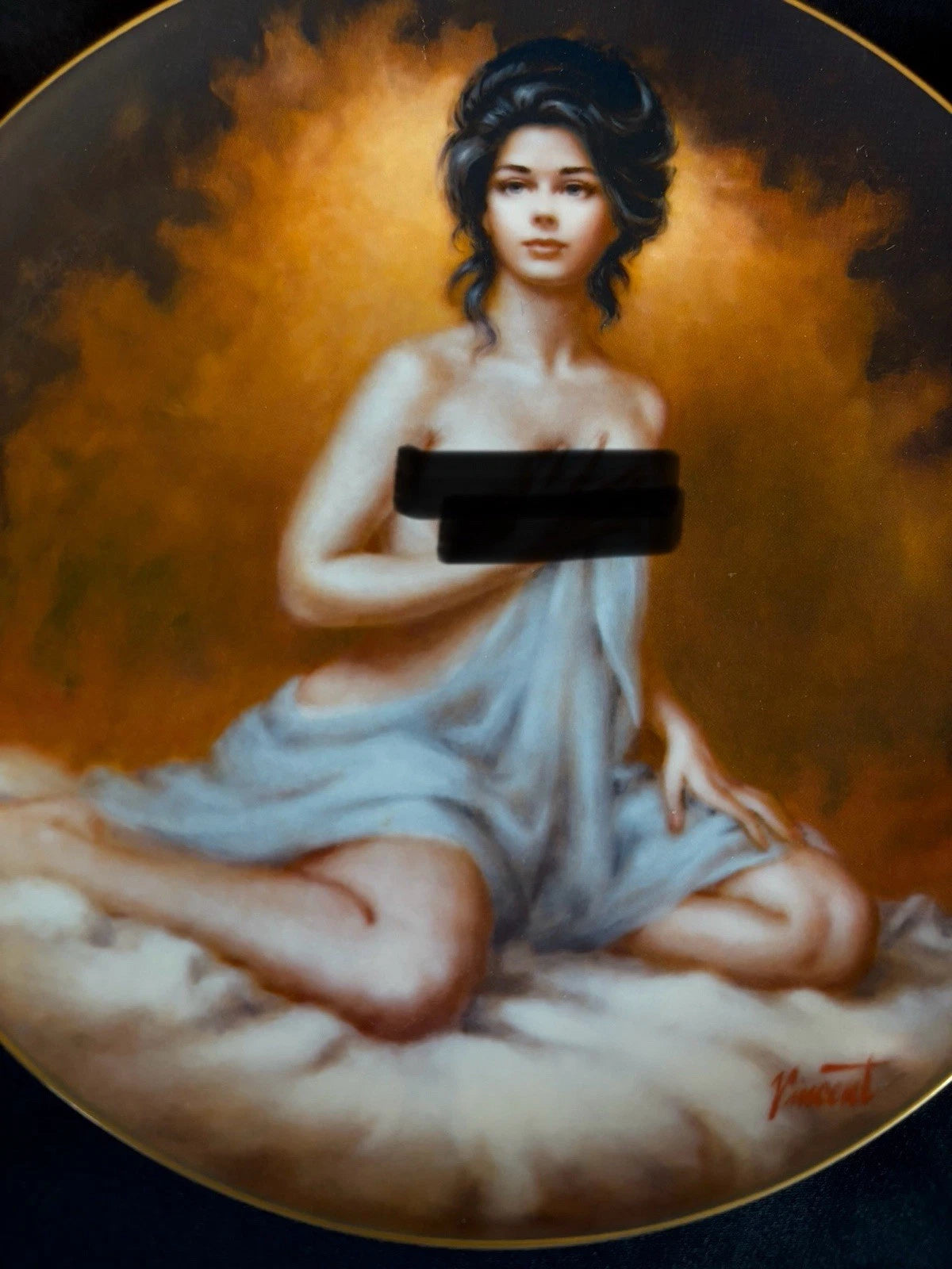 1980 Hackett American Collectors Plate “Dawn” Vincent Limited Edition 2890/7500