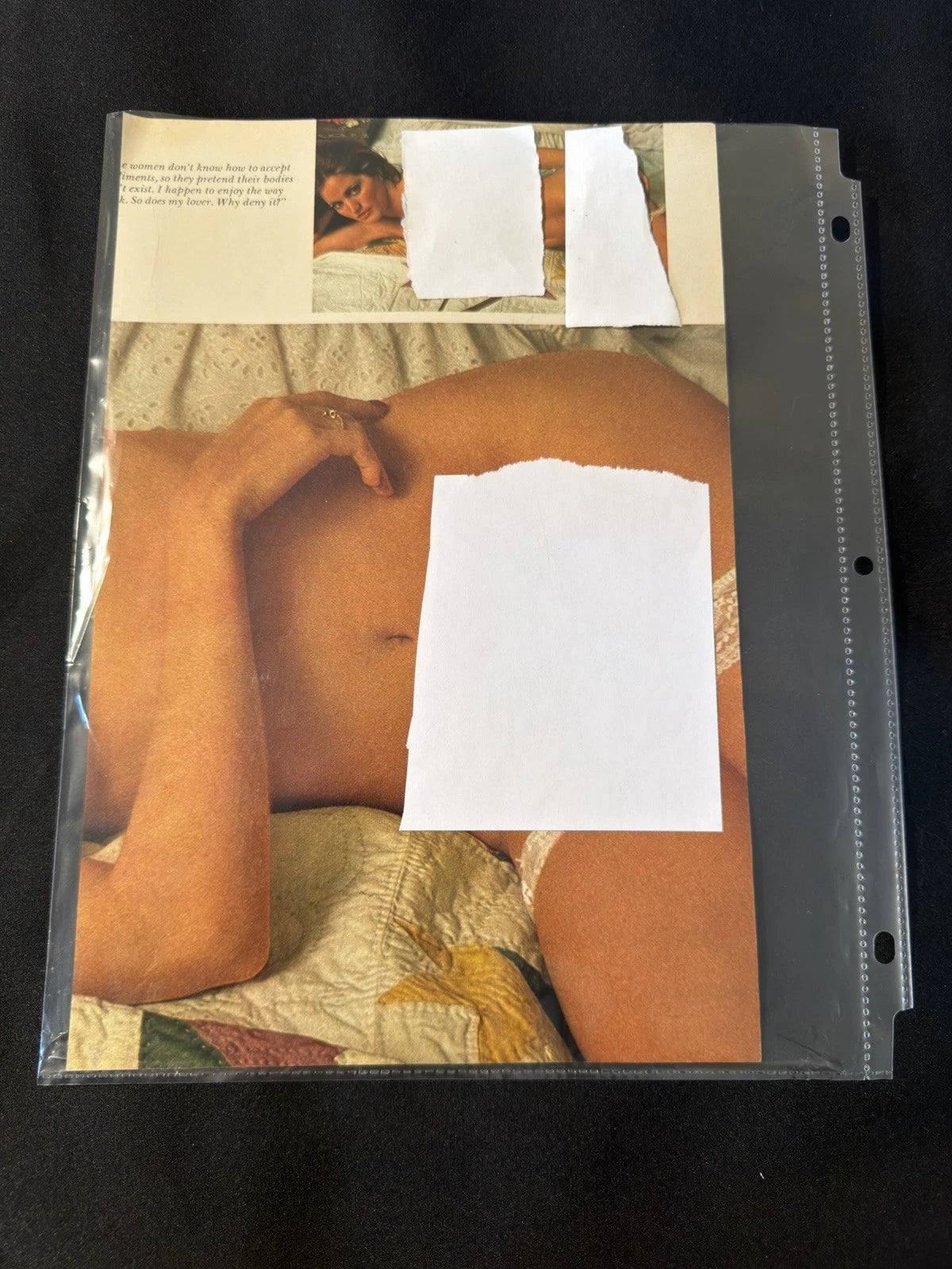 Vintage Playboy Magazine Photo Page Glamour Wall Art Ephemera - Mesina Miller
