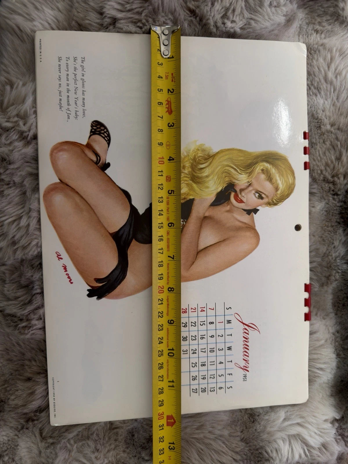 Original 1951 Esquire Girl Calendar – Al Moore Pin-Ups