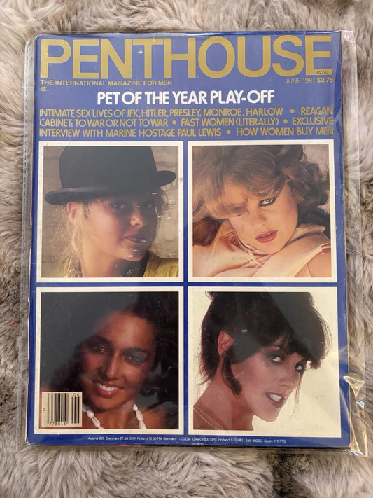 Penthouse Magazine June 1981 – Pet of the Year Play-Off – Vintage Adult Magazine