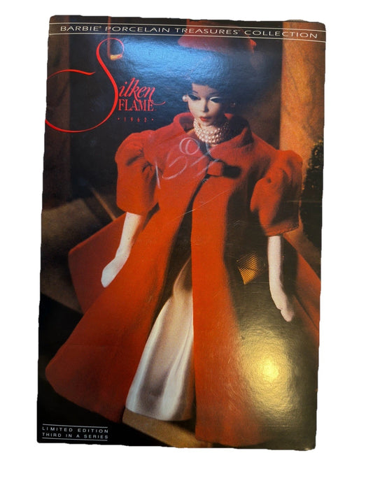 Silken Flame Porcelain Barbie 1962 , NIB, Third in A Series, Limited Edition MC