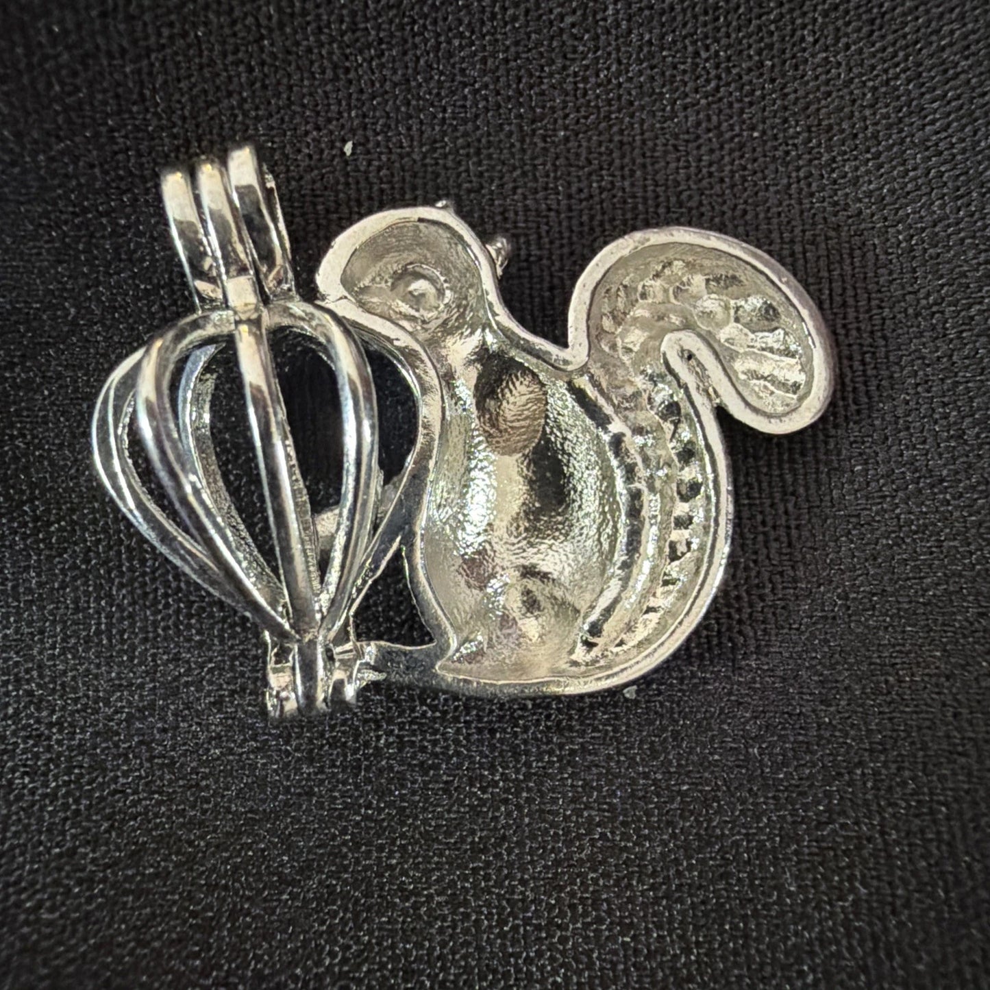 Squirrel Necklace Charm – Squirrel Cage Pendant