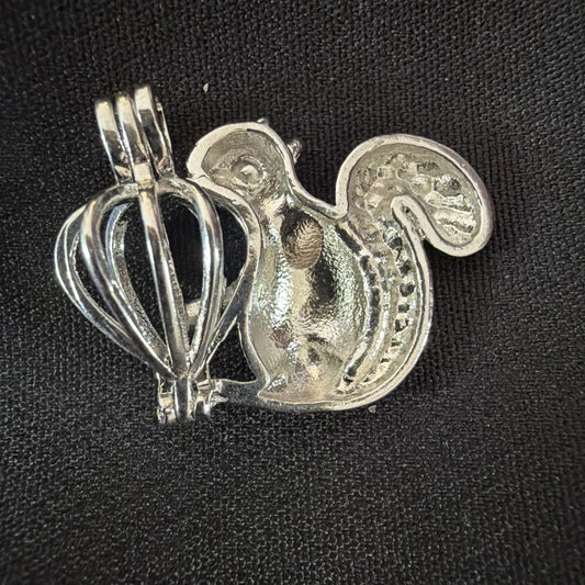 Squirrel Necklace Charm – Squirrel Cage Pendant