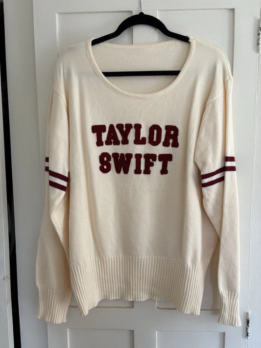 Taylor Swift Red (Taylor’s Version) Varsity Sweater 2XL NEW Merch Swiftie