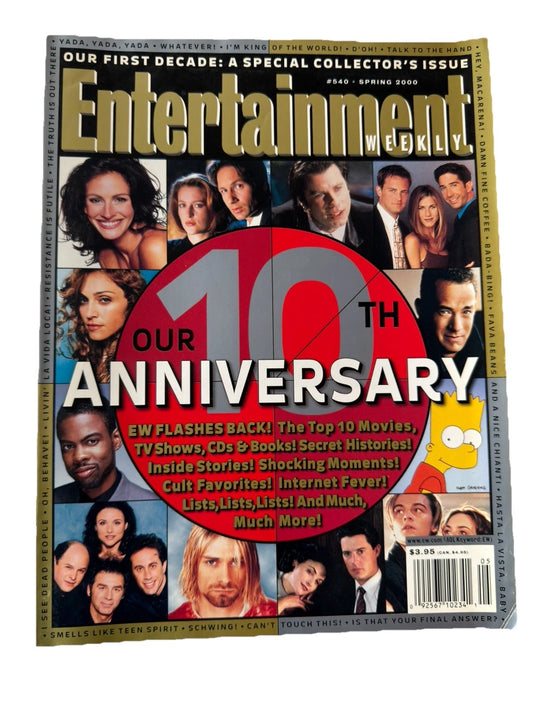 ENTERTAINMENT WEEKLY 2000 10th Anniversary, Madonna, Kurt Cobain, Jerry Seinfeld