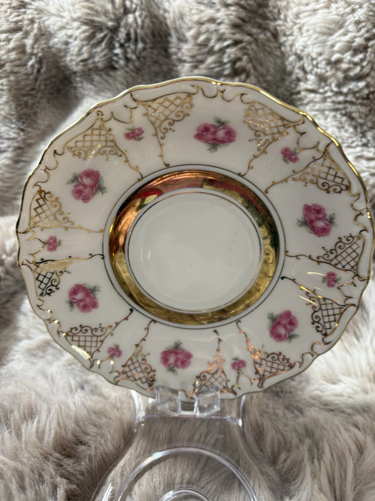 Winterling Bavaria Bone China Teacup And Saucer - Pings - Gold