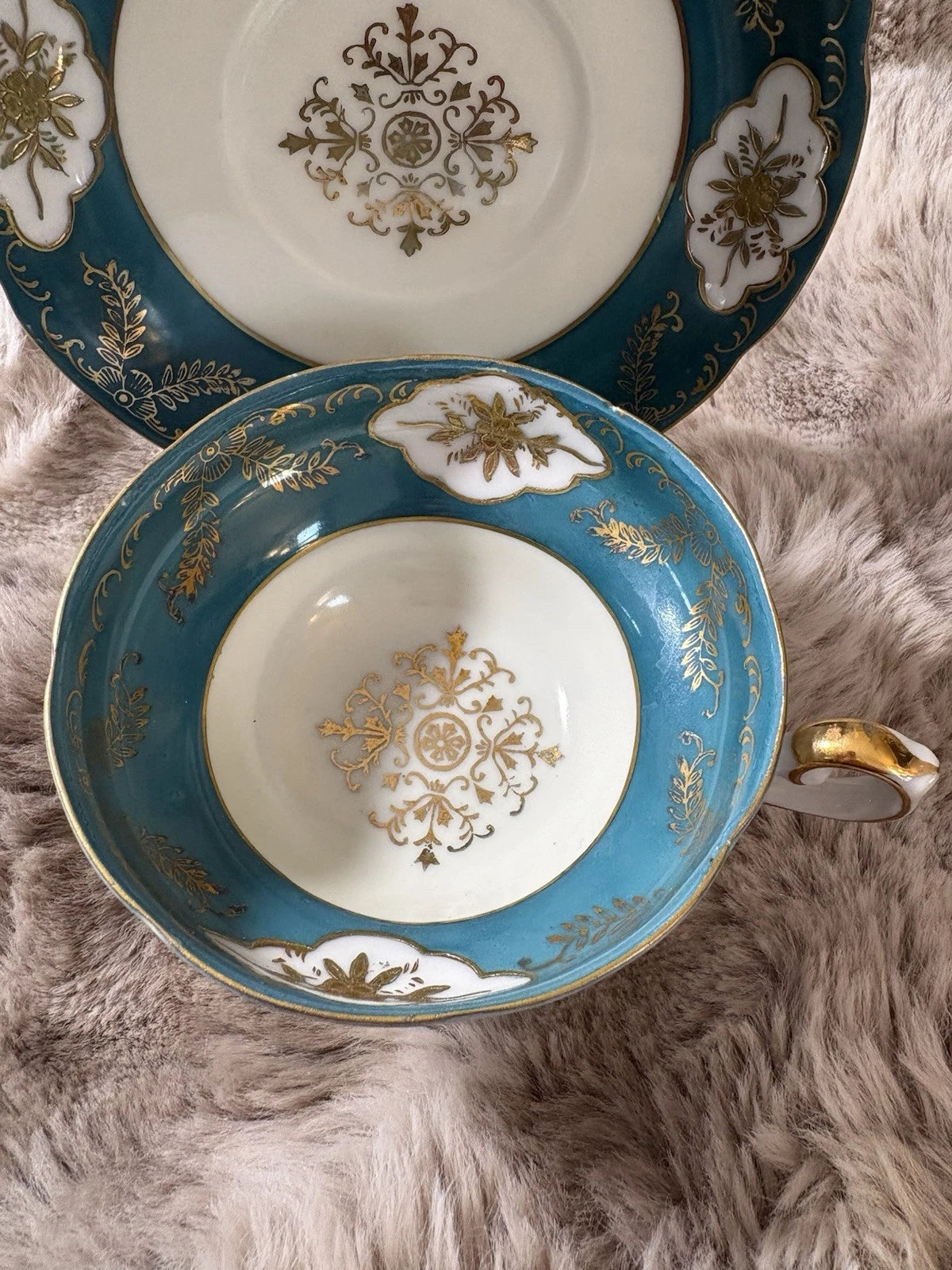 Shafford Japan Cup & Saucer – Vintage Porcelain – Gold Trim - Pings